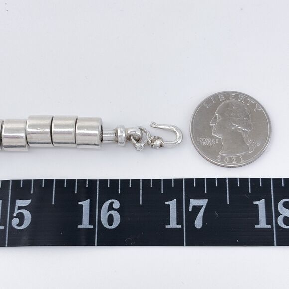 Vintage Sterling Silver 925 110.9 Gram Statement Necklace Intricate Design 17" - Picture 2 of 8